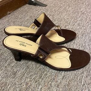 Anne Klein Women's Brown Dress Sandals